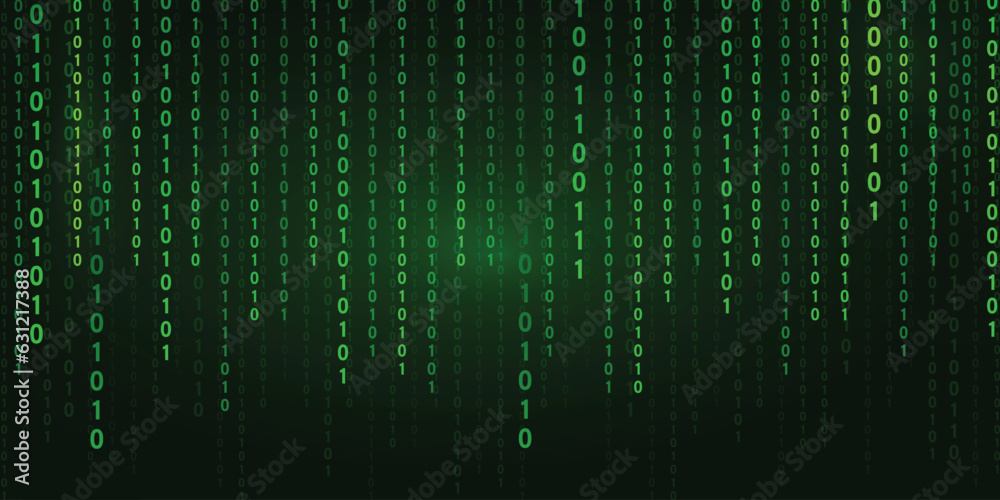 Abstract futuristic cyberspace binary code, matrix background vector Abstract futuristic cyberspace binary code, matrix background vector