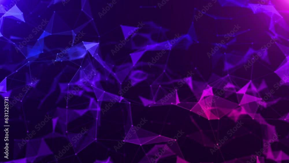 3D Connected line dots, Futuristic digital background Business Science ...