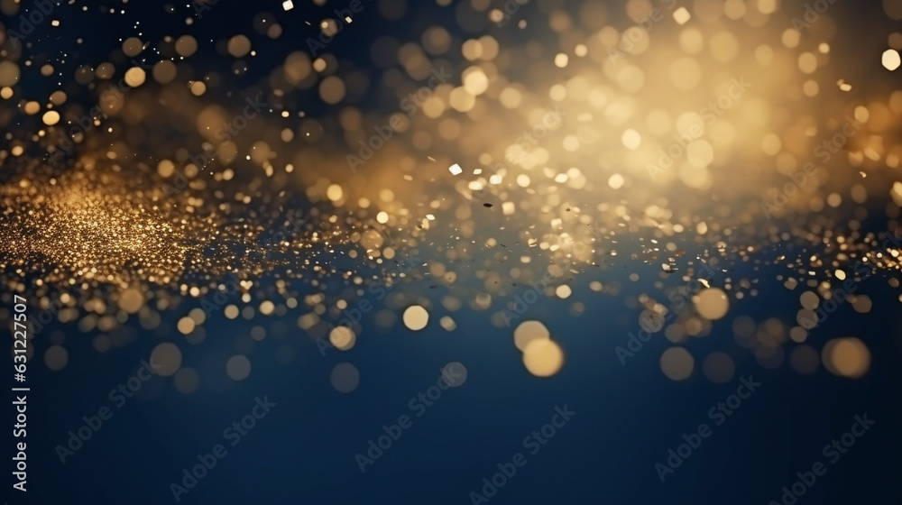 gold glitter bokeh background 