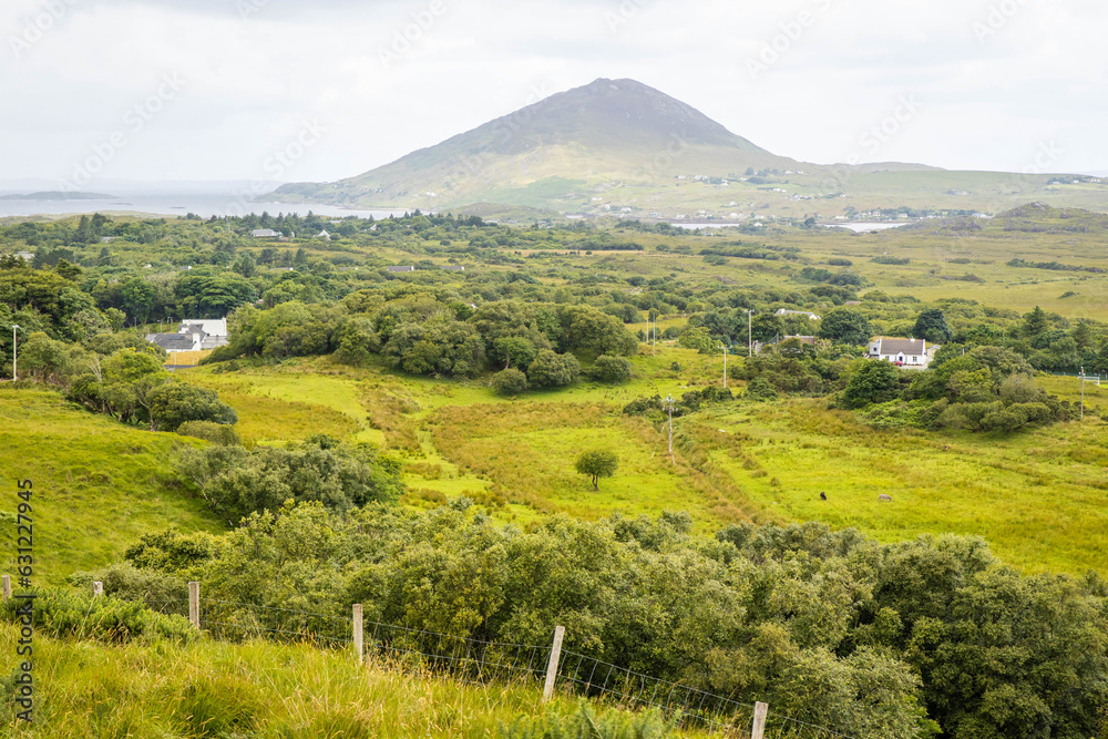View from Diamond hill Connemara national park Ireland View from Diamond hill Connemara national park Ireland