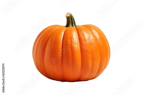 Pumpkin on transparent background, ripe, fresh vegetable - Generative AI