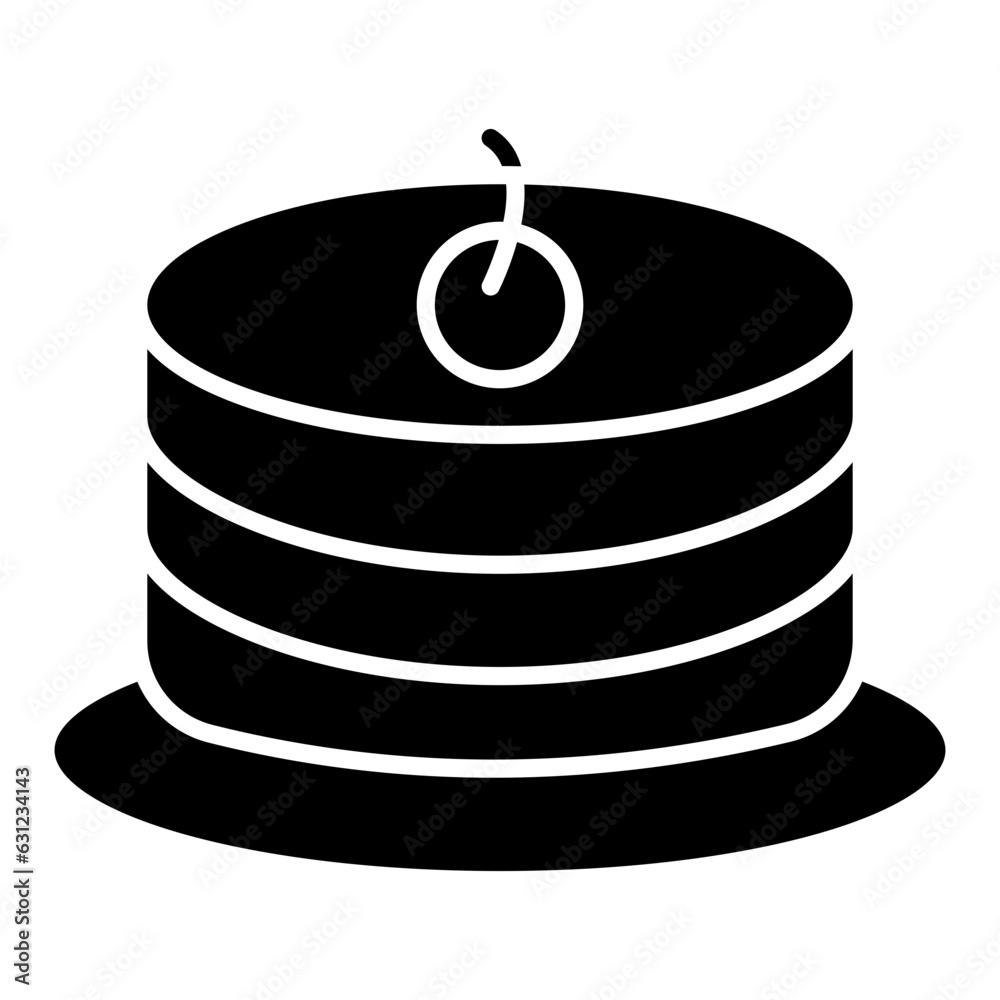 Sponge Cake Icon Sponge Cake Icon