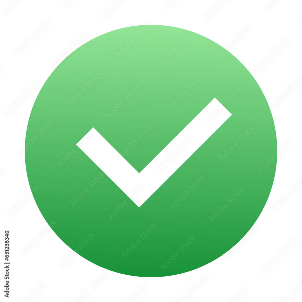 Vector OK sign isolated on white background. Symbols YES for decision making, vote, mobile app, web site. Checkmark sign. Right and wrong check mark sign 10 eps Vector OK sign isolated on white background. Symbols YES for decision making, vote, mobile app, web site. Checkmark sign. Right and wrong check mark sign 10 eps