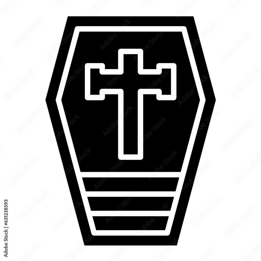 Obraz premium Coffin Icon