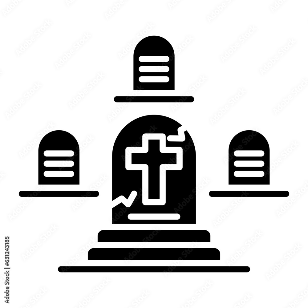 Fototapeta premium Graveyard Icon