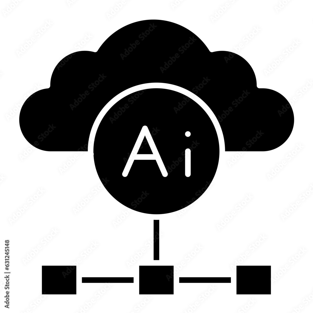 Cloud Based Architecture Icon Cloud Based Architecture Icon