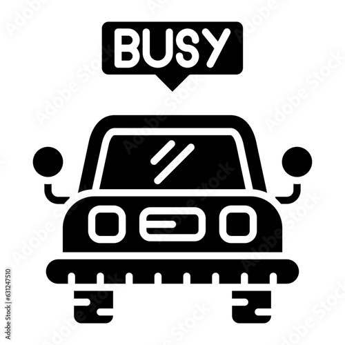 Busy Taxi Icon