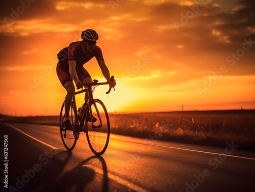 Mit dem letzten Licht: Rennradfahren im Sonnenuntergang