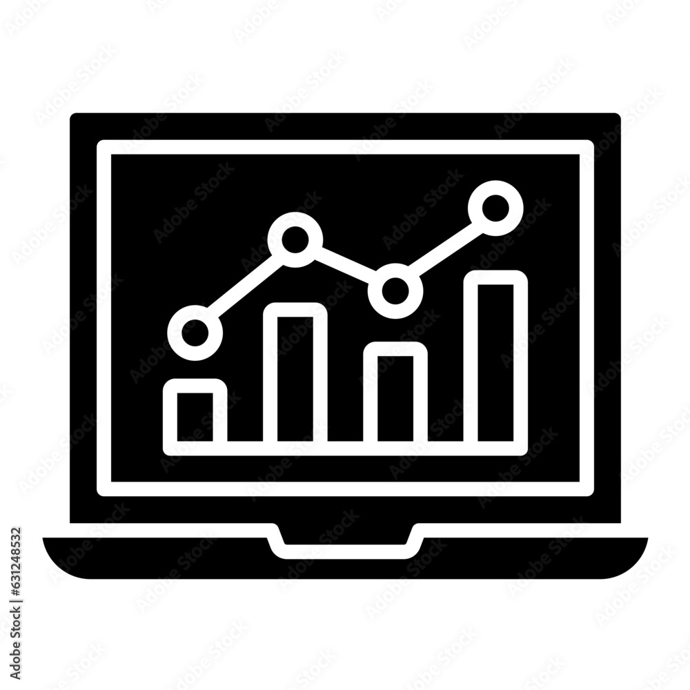 Online Statistics Icon Online Statistics Icon