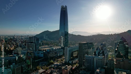 Santiago, Chile, showcases its modernity through its impressive skyline photo
