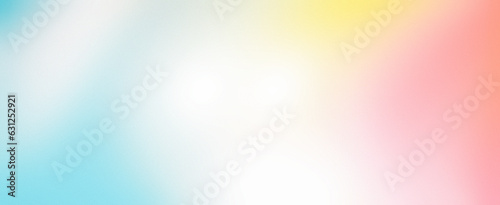 Light grainy background pink blue yellow retro summer noise texture pastel abstract gradient wide banner header backdrop