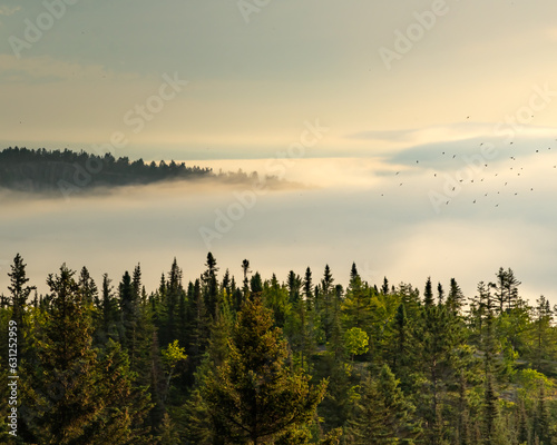 Above the fog on Lake Superior 