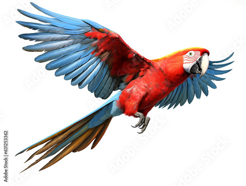 red and yellow macaw © PNG for U