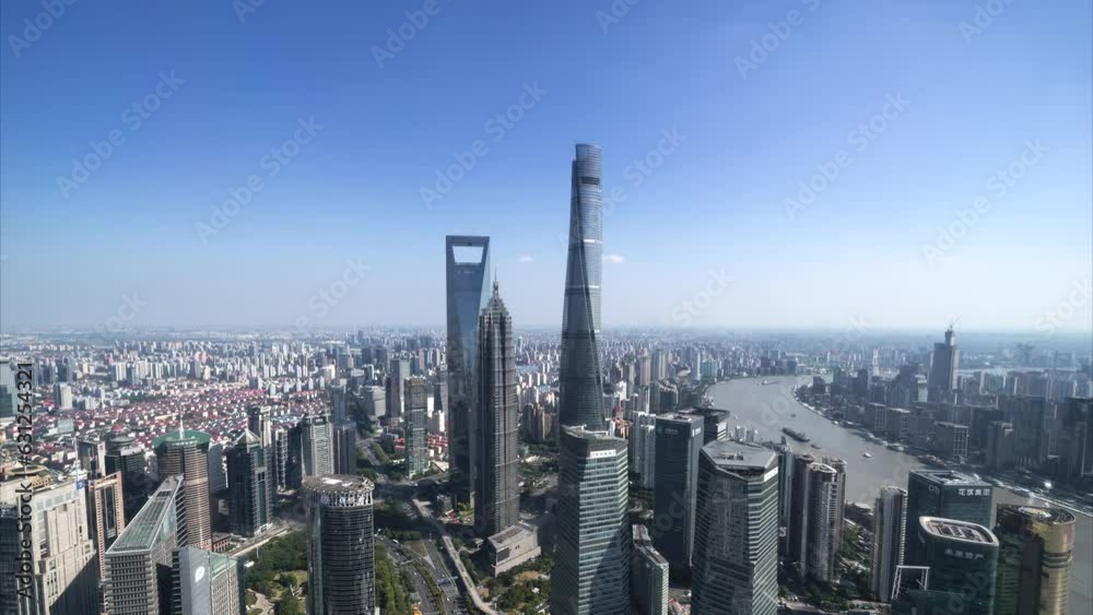 Time lapse of Shanghai cityscape and city skyline Time lapse of Shanghai cityscape and city skyline