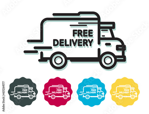 High Speed Free Delivery Service - Icon