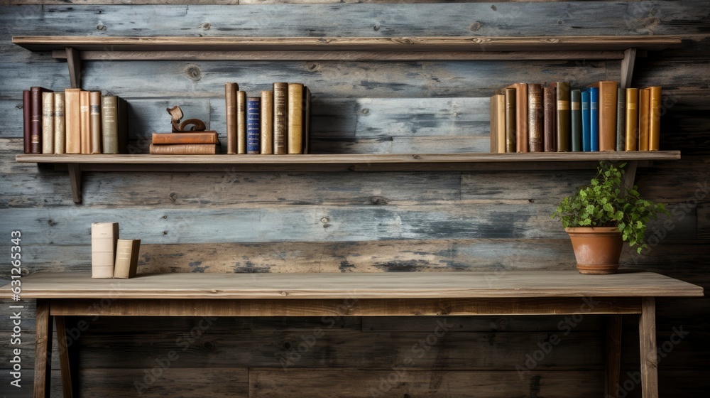 Home Office copy space, Generative AI Home Office copy space, Generative AI