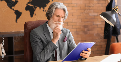 Handsome mature businessman...