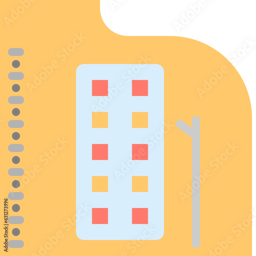 patch allergy test on back flat style icons