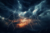 Thunderous Wrath: A Vivid Depiction of Internal Turmoil and Anger