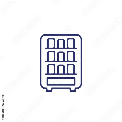 vending machine icon, line vector