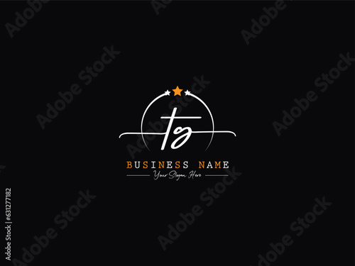 Typography Signature TG Logo Icon, Vector Tg gt Luxury Logo For Fashion Shop