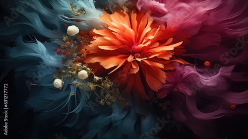 background with flowers