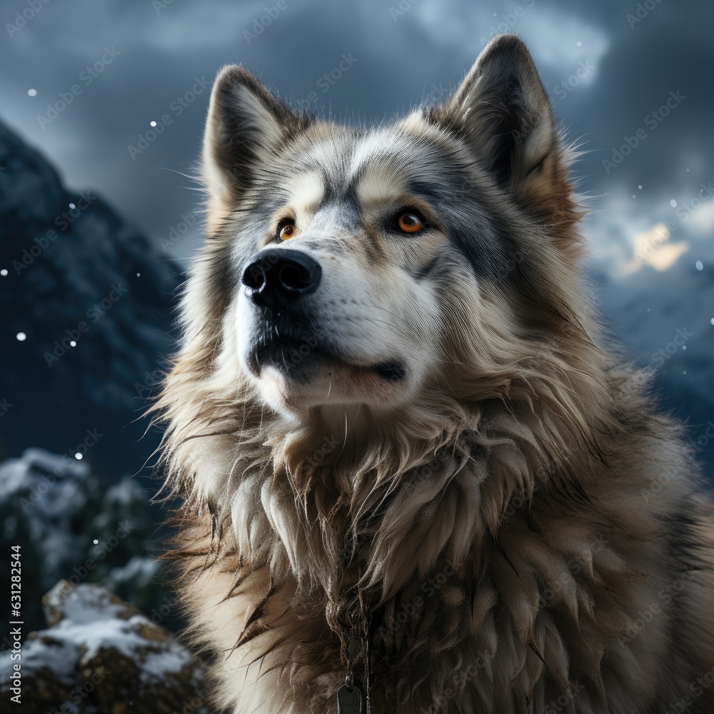 portrait of a wolf portrait of a wolf
