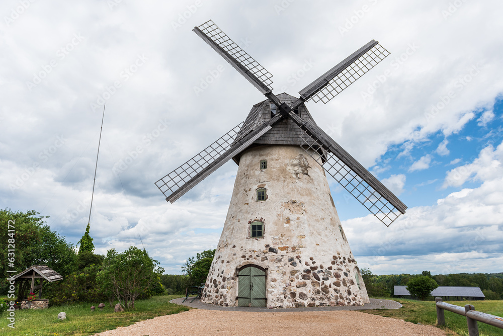 Wind mill in Araisi, Latvia.
