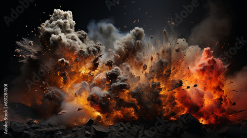 Striking Visuals of a Coal Explosion during Extraction 