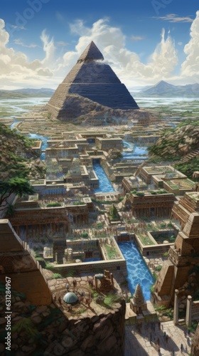 Ancient Civilizations Such as The Egyptians And Incas  Extraterrestrial Technology. Generative AI