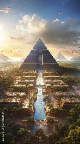 Ancient Civilizations Such as The Egyptians And Incas  Extraterrestrial Technology. Generative AI