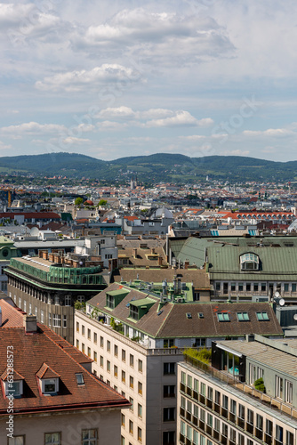 View of Vienna from the observation deck of St. Stephen's Cathedral