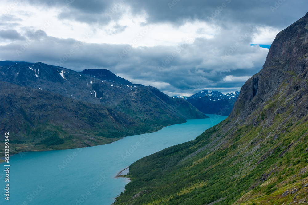 View of Gjende Lake from  Besseggen, Norway