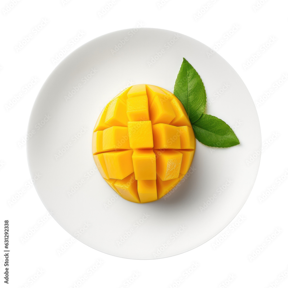 Delicious Mango Isolated on a Transparent Background
