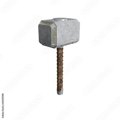 Mjolnir the Thor hammer isolated