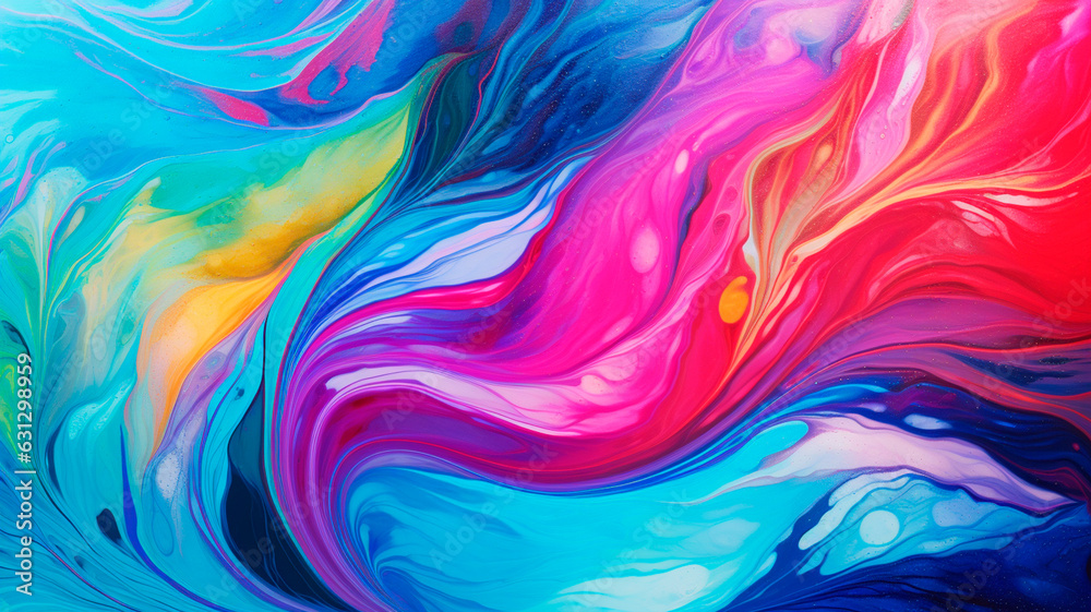 colorful abstract background. fluid texture. generative AI colorful abstract background. fluid texture. generative AI