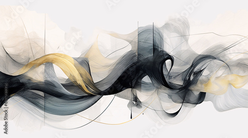 Dimensional Serenade: Embark on an Enchanting Journey into Ultra-Fine Intricacy - 3D Lines, Whirling Shapes, & Captivating Colors Unveil a Spellbinding Abstractia of Artistic Brilliance, Generative AI