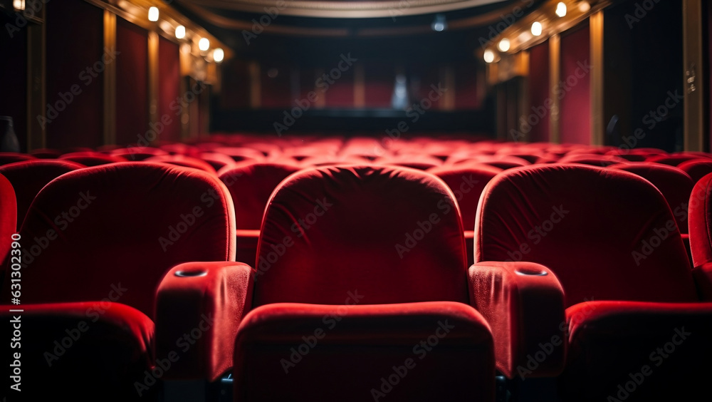 Empty Theater Chairs
