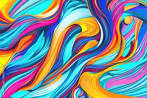 Abstract background with vibrant, swirling colors