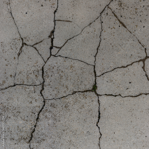 Texture de sol en béton fissuré photo