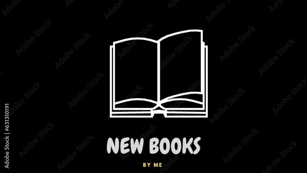 book animation with black background animation video 4K book animation with black background animation video 4K
