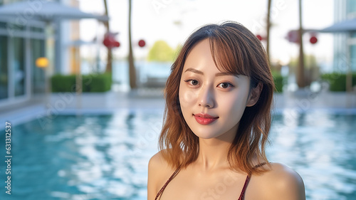 young adult woman, asian, l...