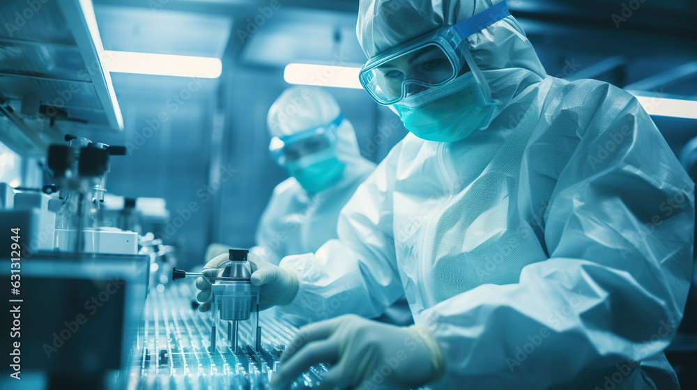 Research laboratory, scientists conduct experiments.
Research laboratory, scientists conduct experiments.