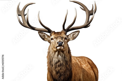 deer isolated on white background.