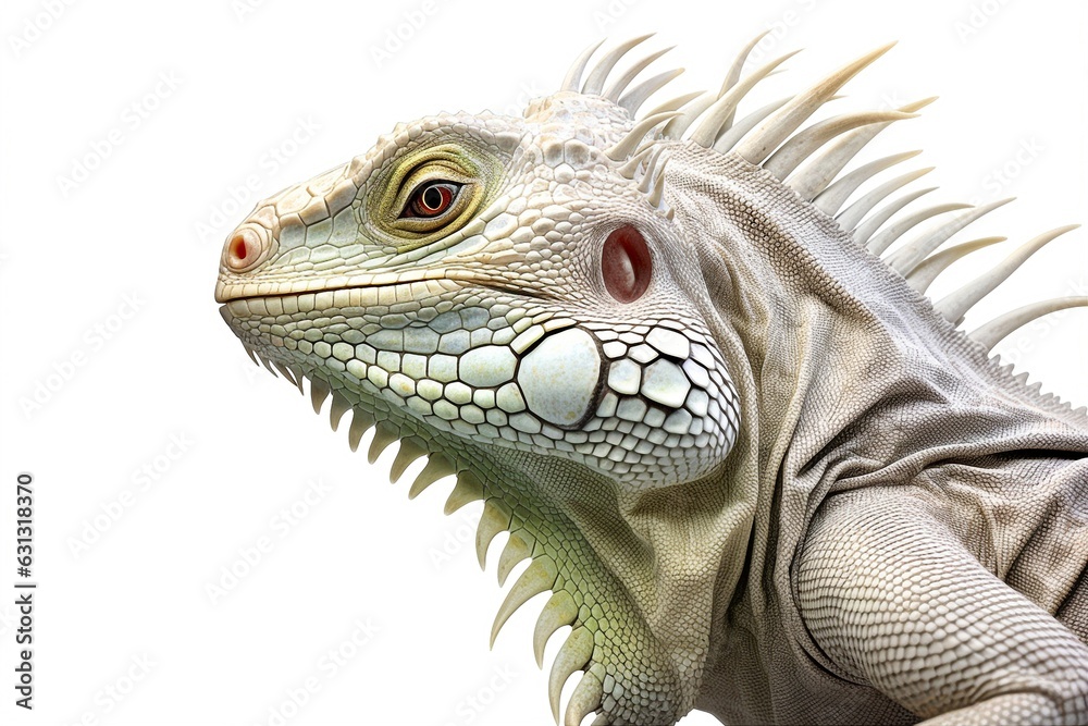 Fototapeta premium lizard isolated on white background.