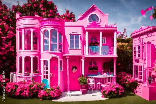 the exterior of the barbie house