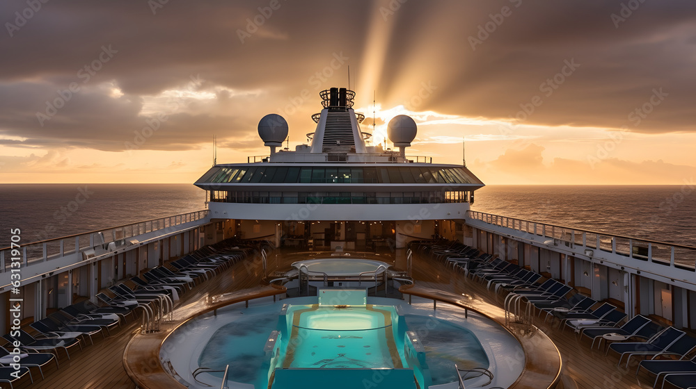 cruise sea luxury entertainment relaxation three generative AI