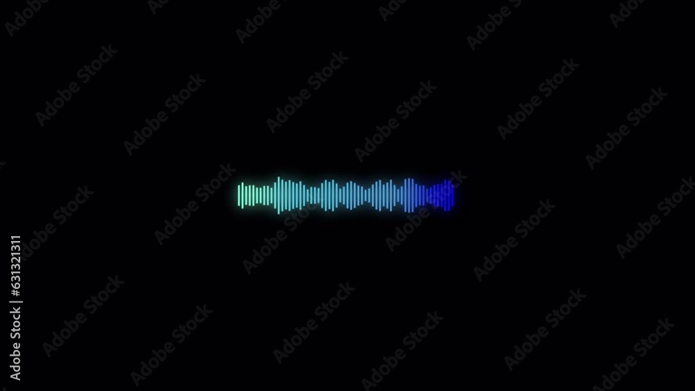 Audio voice message animation, Playing record voice message animation, Voice chat. Voice mail. Speech waves animation
