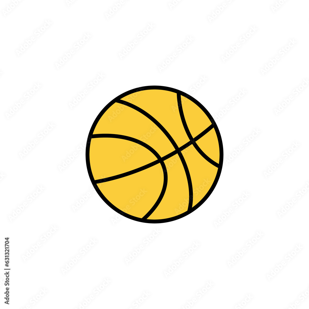 Basketball icon vector for web and mobile app. Basketball ball sign and symbol