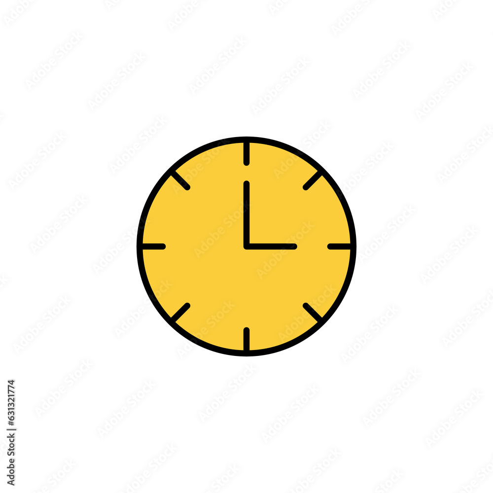Clock icon vector for web and mobile app. Time sign and symbol. watch icon Clock icon vector for web and mobile app. Time sign and symbol. watch icon